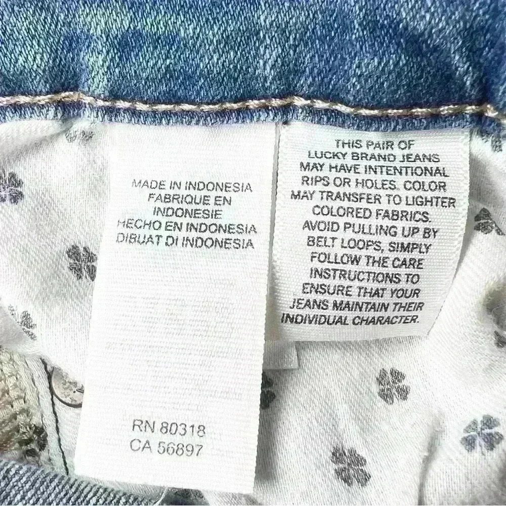 Lucky Brand Women’s Charlie Skinny Distressed Denim Jeans Size 2/26 A - Picture 15 of 16